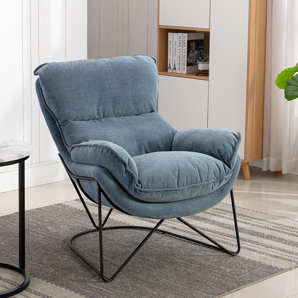 Denim best sale swivel chair