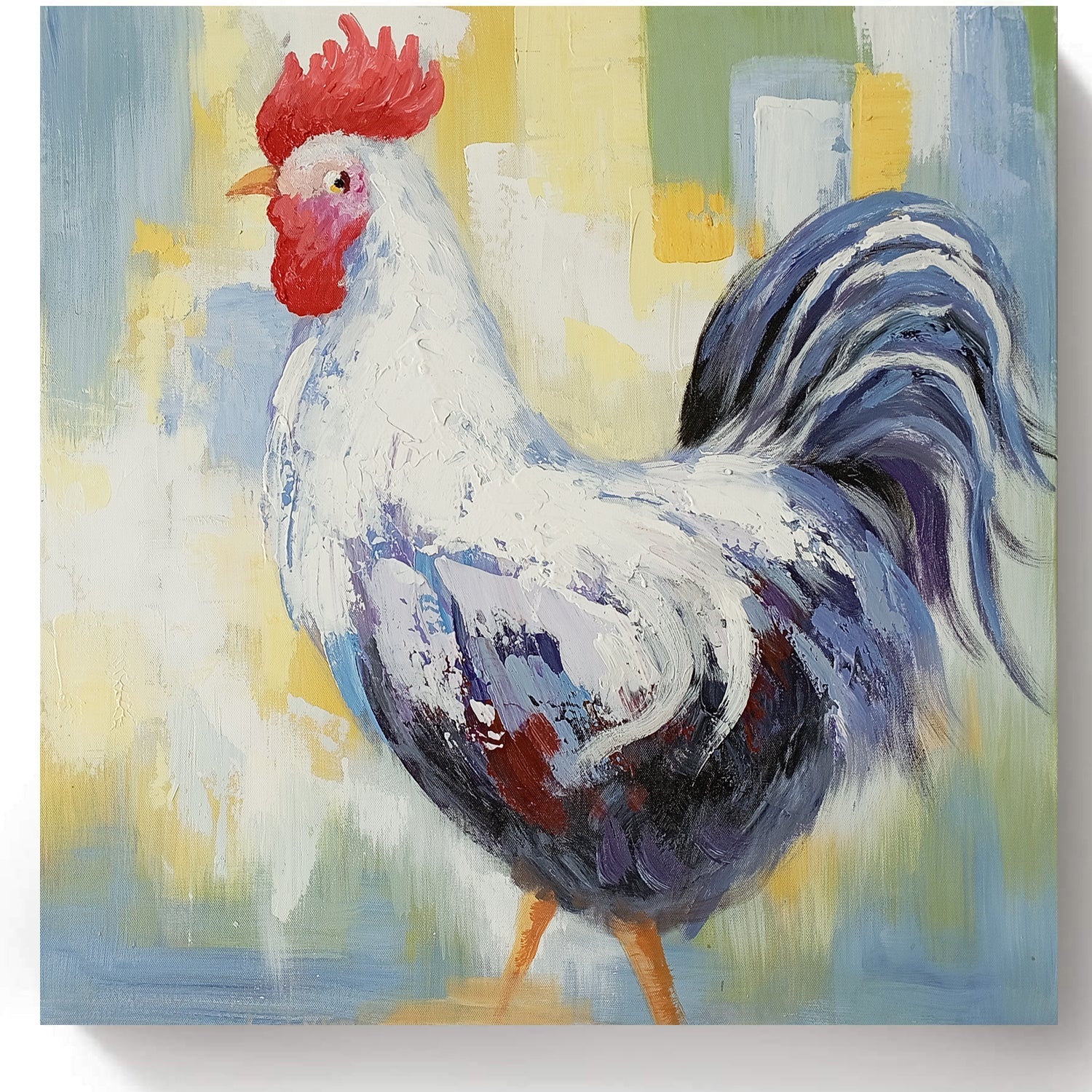 Canvas Oil Painting - Farmyard Roster | Quality Home Furniture