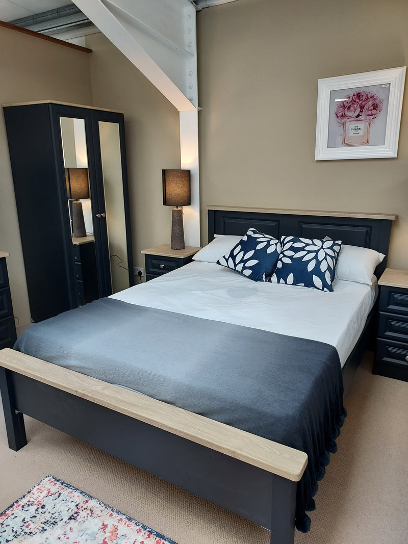 Cedar 3ft Bed Frame Indigo & Oak