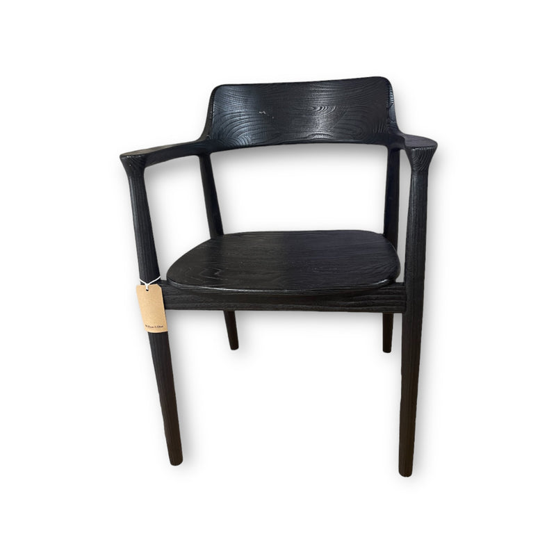 Newton Solid Armchair Black