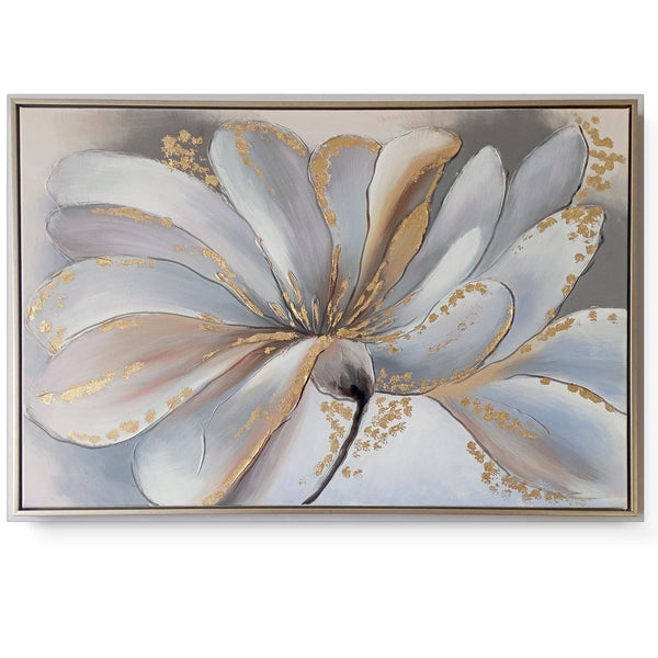 Framed Oil Painting - Flora Gold