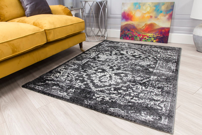 Anita MEDALLION Rug GREY