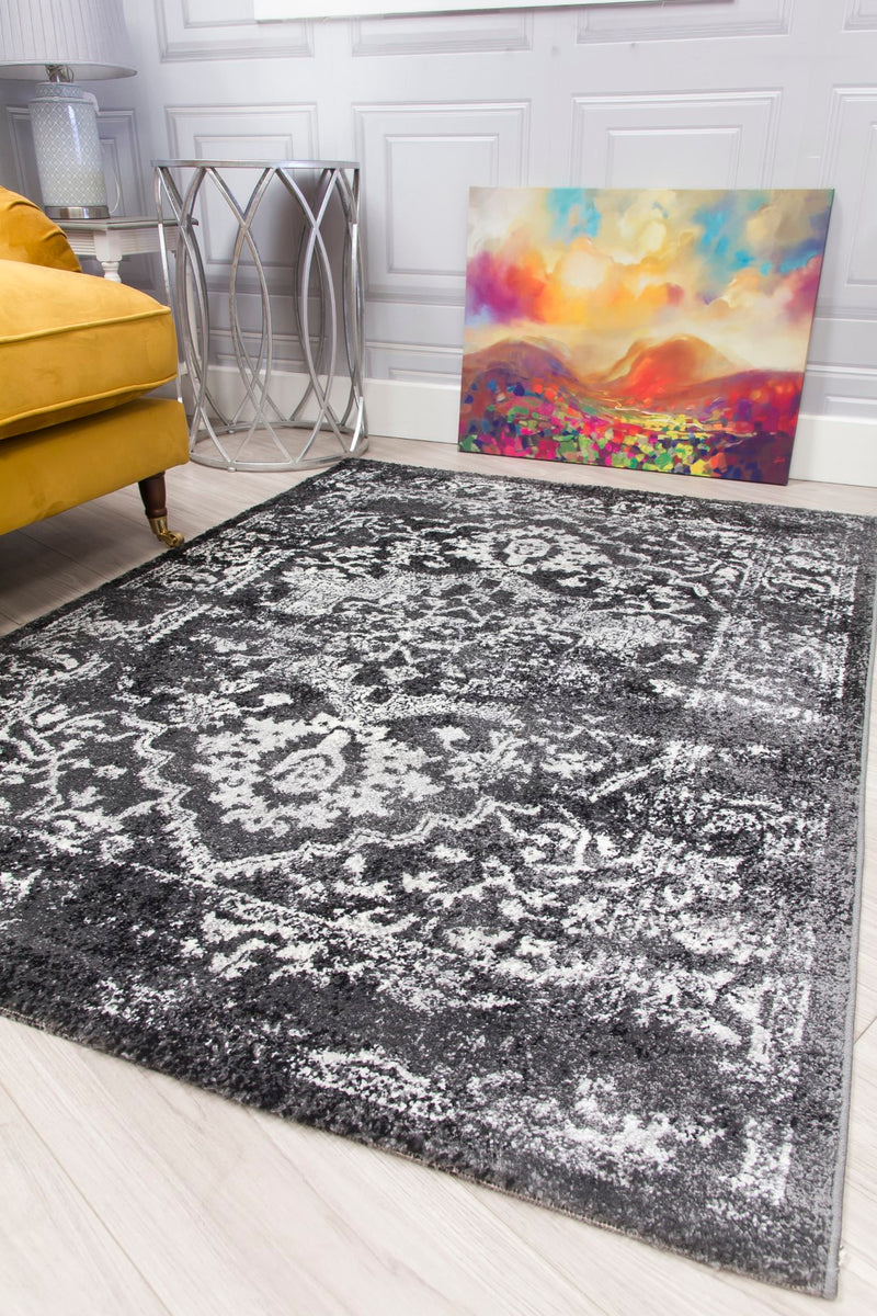 Anita MEDALLION Rug GREY