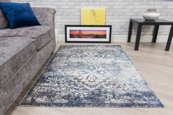 Anita MEDALLION Rug NAVY