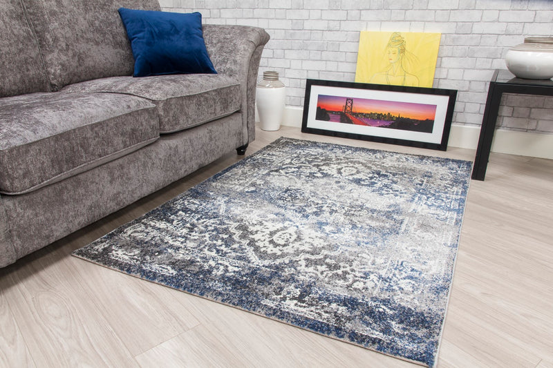 Anita MEDALLION Rug NAVY