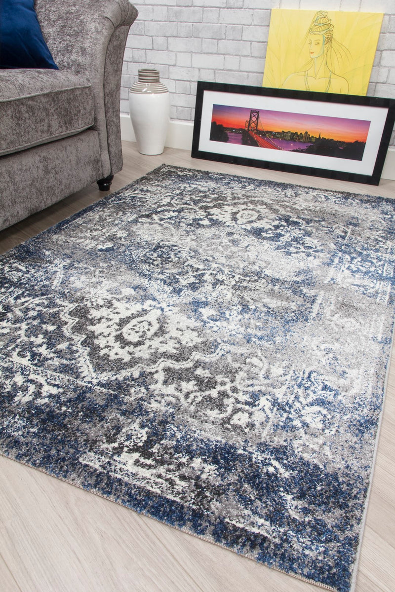 Anita MEDALLION Rug NAVY