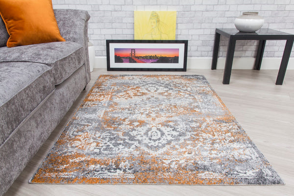 Anita MEDALLION Rug PUMPKIN