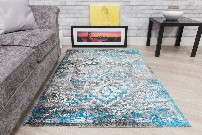 Anita Medallion Rug Teal