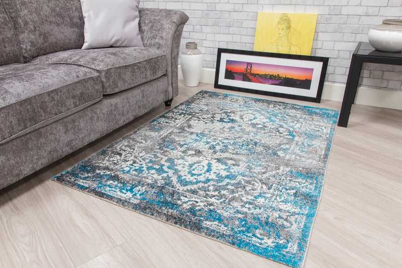 Anita Medallion Rug Teal