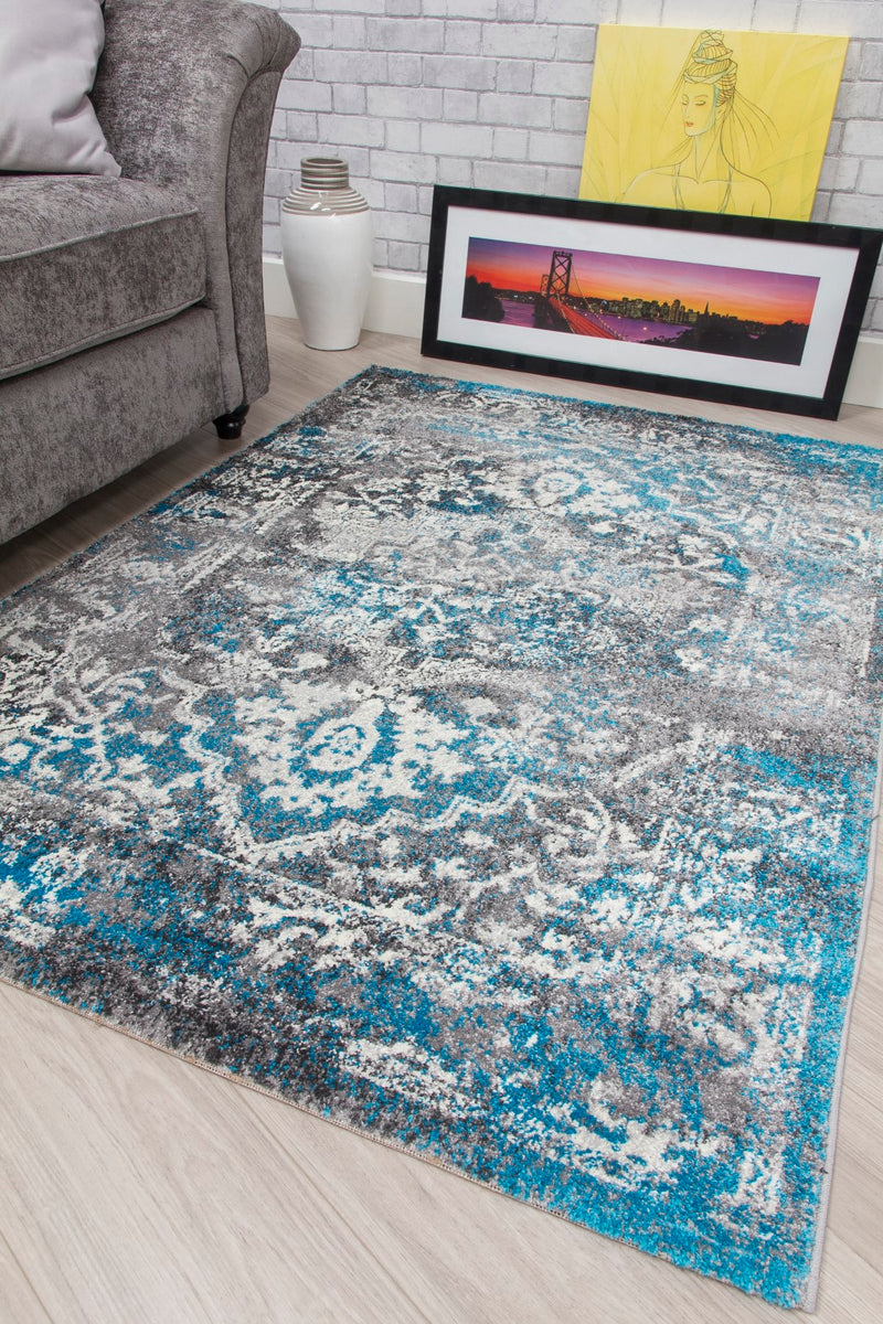 Anita Medallion Rug Teal