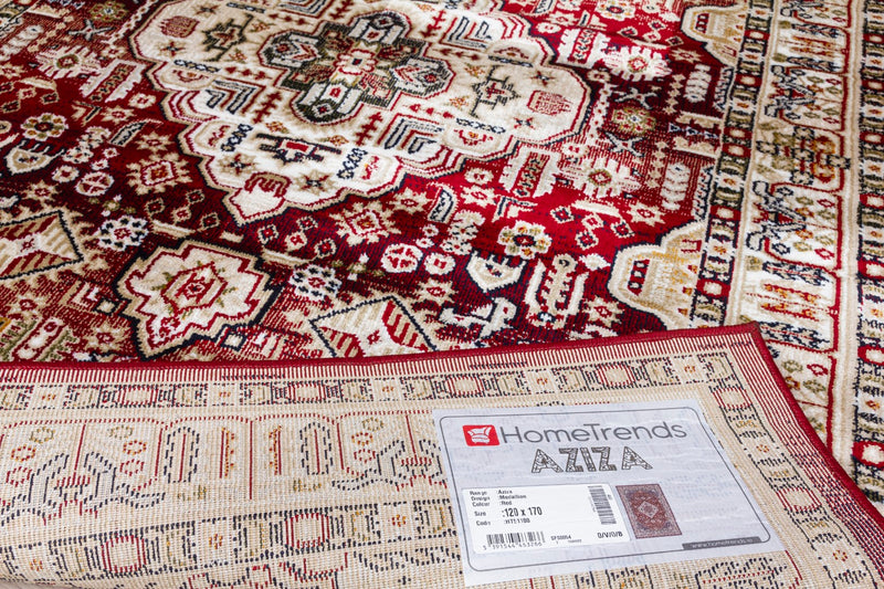 Azza Medallion Rug Red