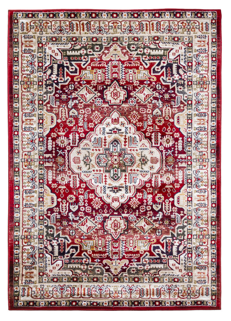 Azza Medallion Rug Red