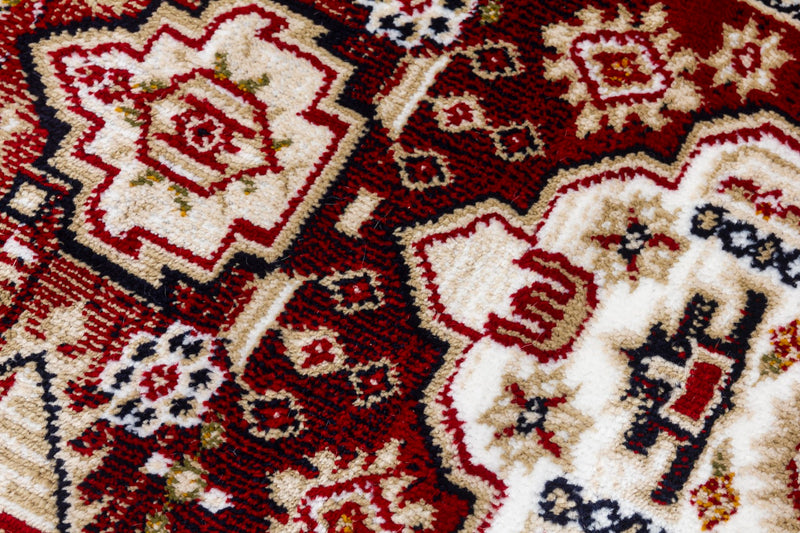 Azza Medallion Rug Red