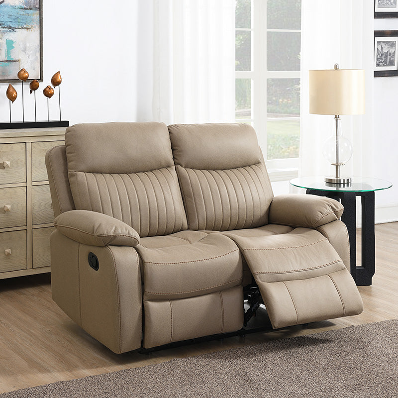 Bart 2 Seater Sofa Manual Recliner - Brown