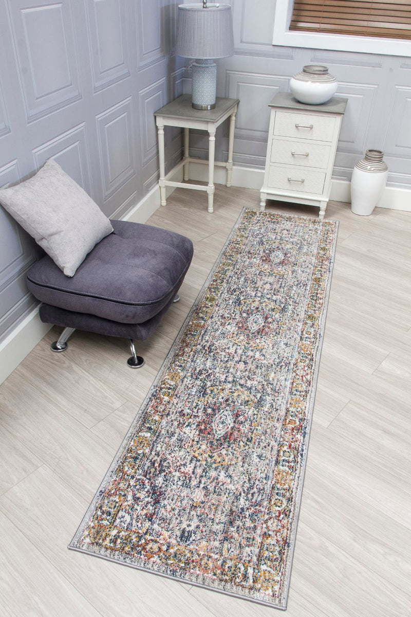 Boa Medallion Rug Grey