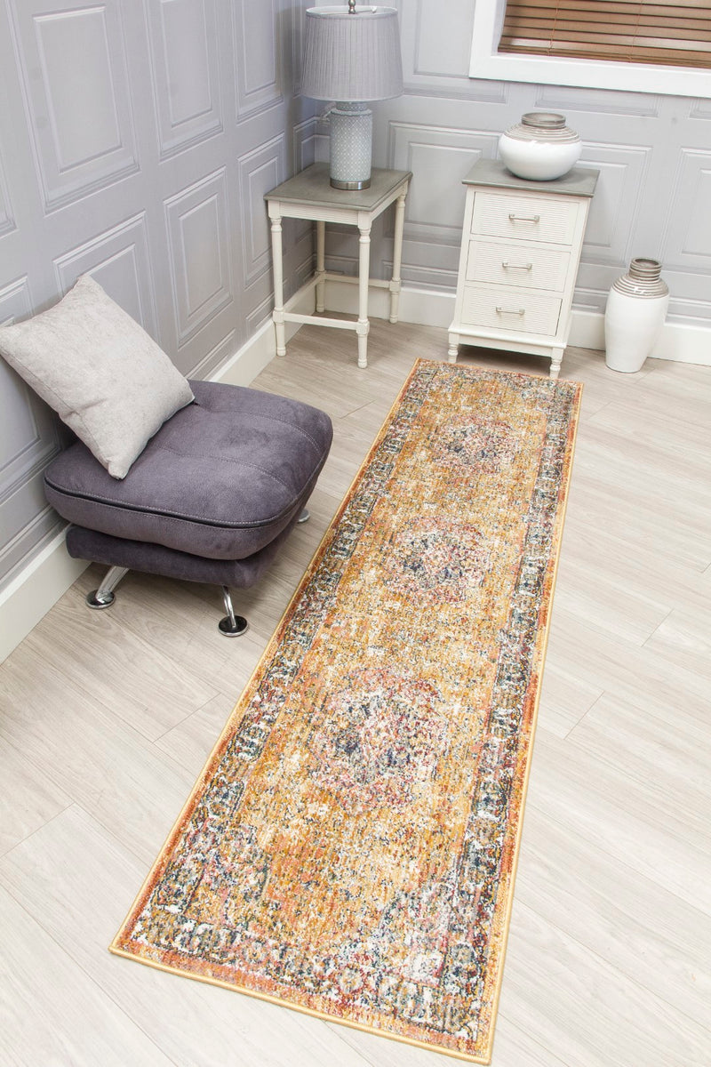 Boa Medallion Rug Ochre