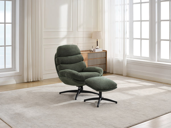 Kent Leisure Chair w/Footstool Winter Moss