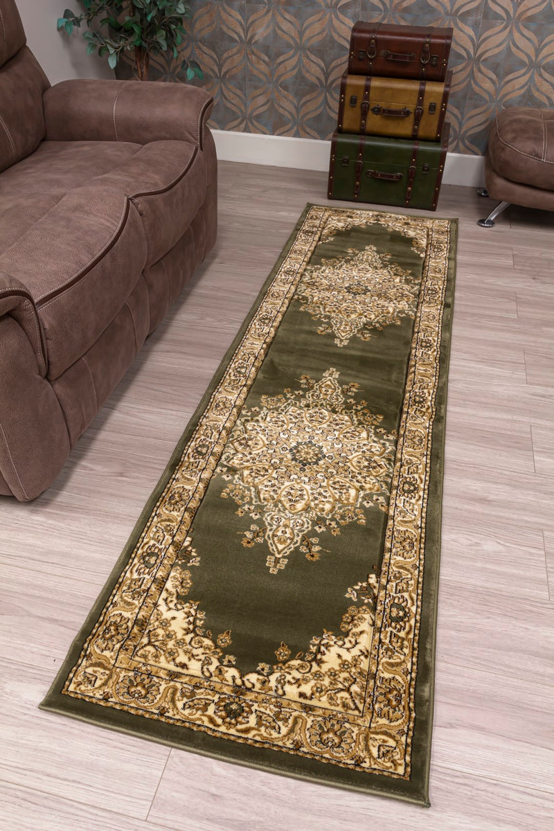 Timeless Medallion Rug Green