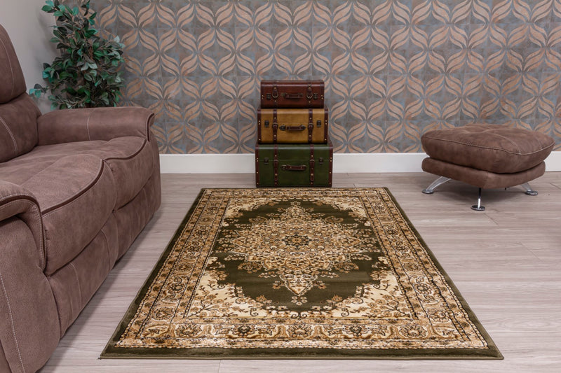 Timeless Medallion Rug Green