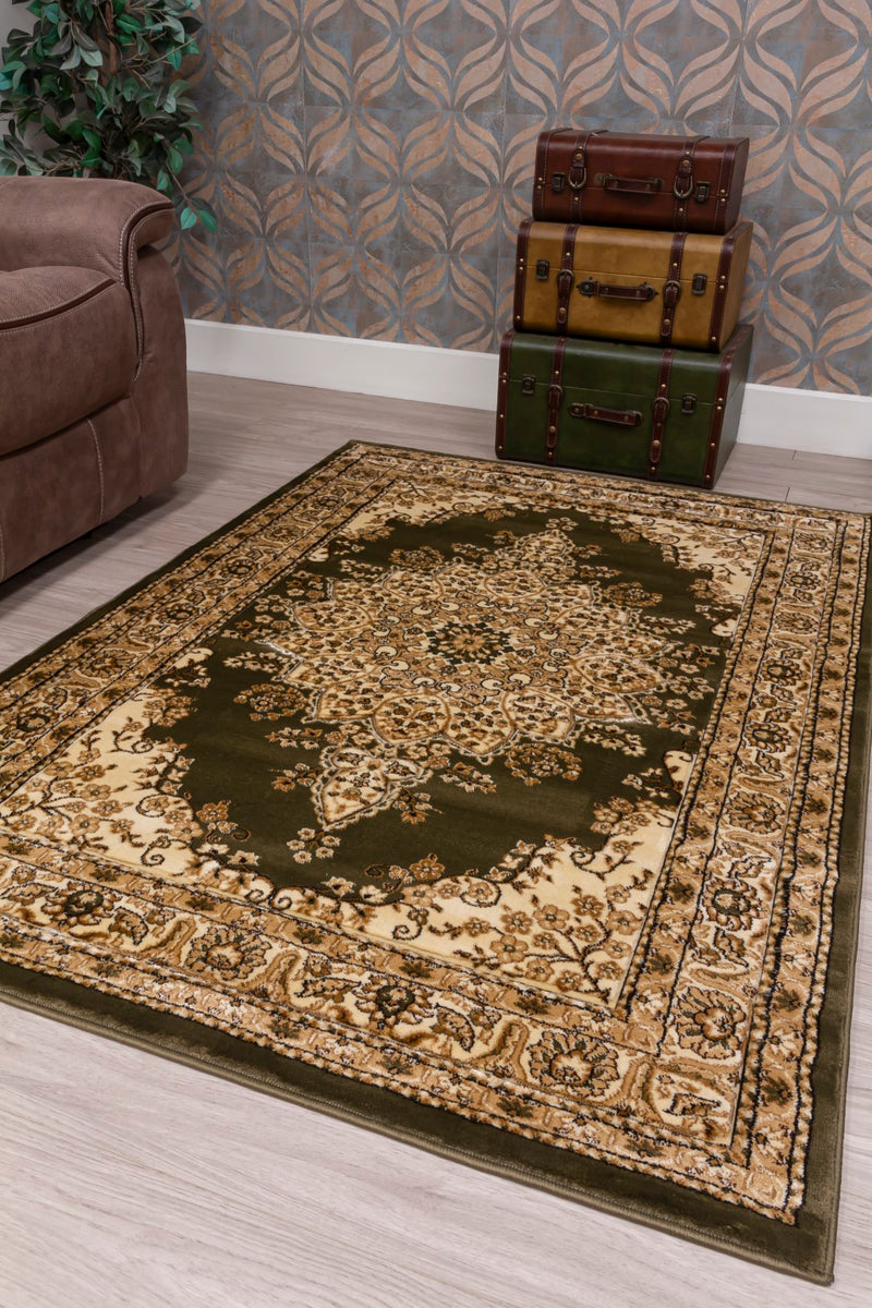 Timeless Medallion Rug Green