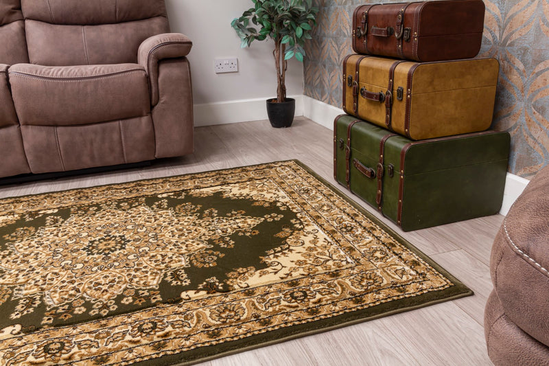 Timeless Medallion Rug Green