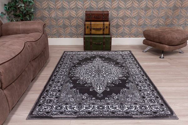 Timeless Medallion Rug Grey