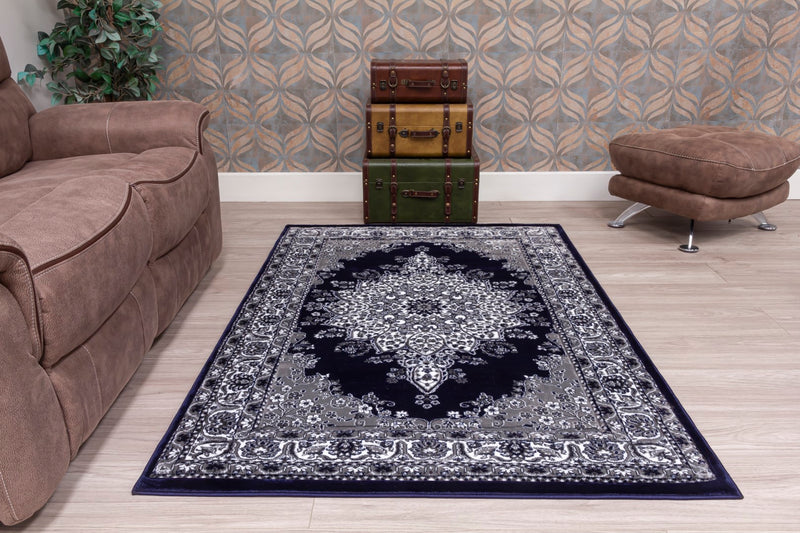 Timeless Medallion Rug Navy