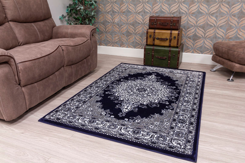 Timeless Medallion Rug Navy