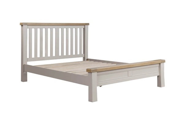 Dunne Bed 6' Low Footboard - Taupe