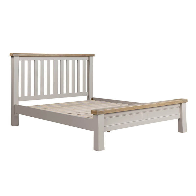 Dunne Bed 6' Low Footboard - Taupe