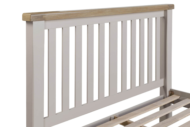 Dunne Bed 6' Low Footboard - Taupe