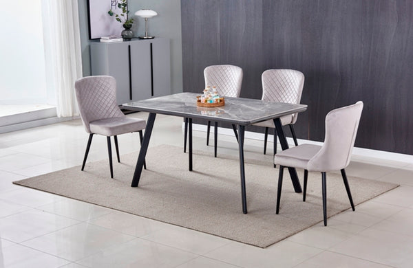 Darius 1.4 Metre Dining Table with Black Legs