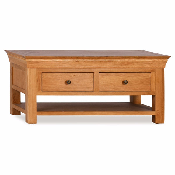 Delaware Oak 2 Drawer Coffee Table