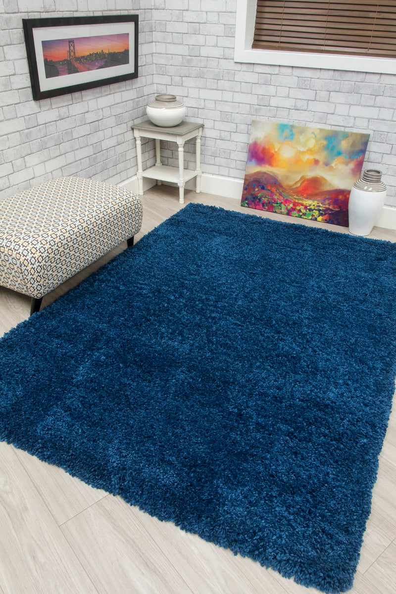 Shaggy Rug Blue