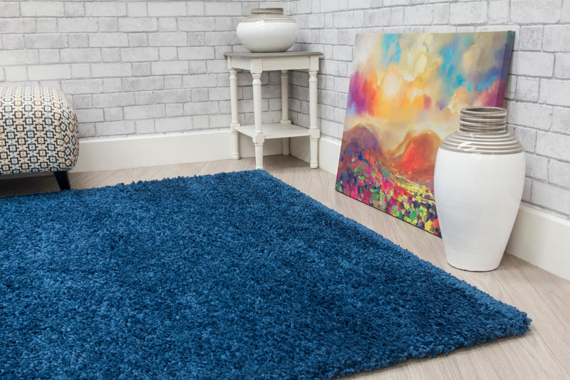 Shaggy Rug Blue