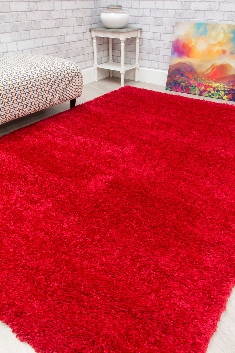 Shaggy Rug Red