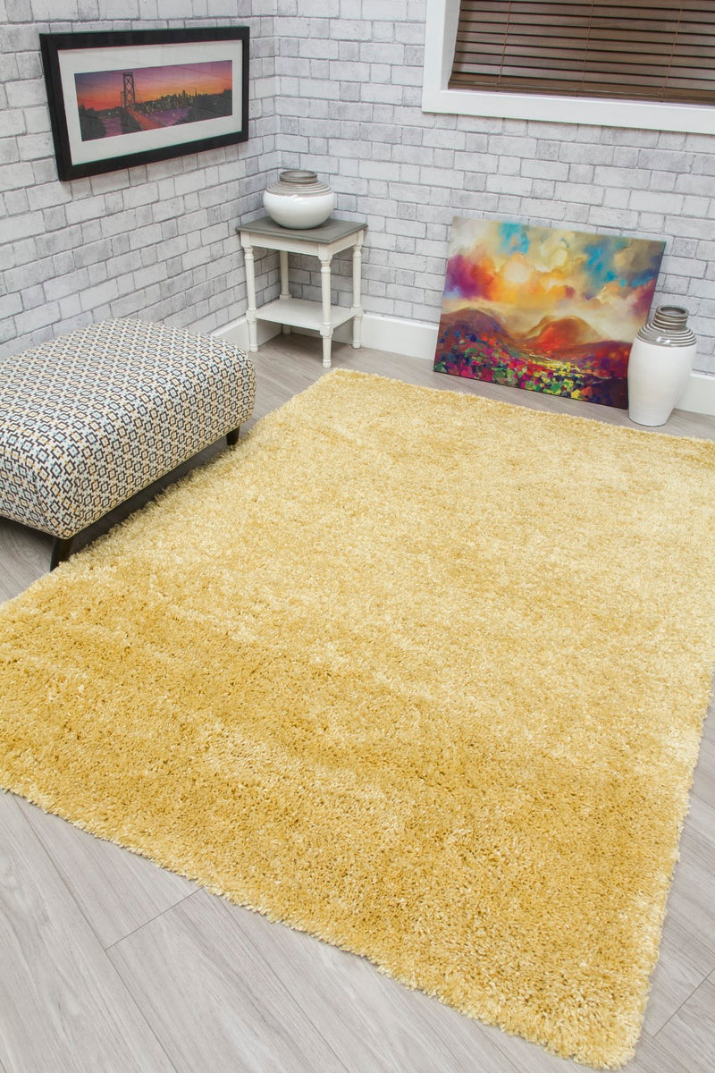 Shaggy Rug Yellow