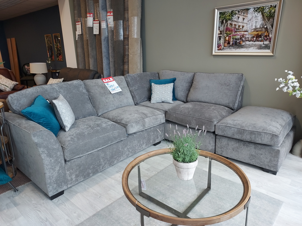 Dungloe Corner Sofa Grey