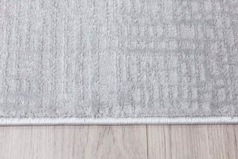 Crisscross Rug Grey