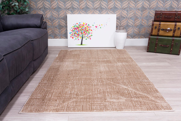 Crisscross Rug Beige