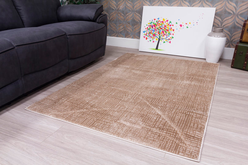 Crisscross Rug Beige