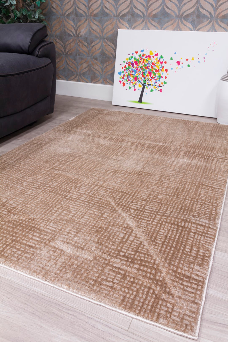 Crisscross Rug Beige