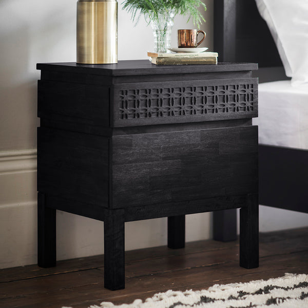 Soho Boutique 2 Drawer Bedside Table