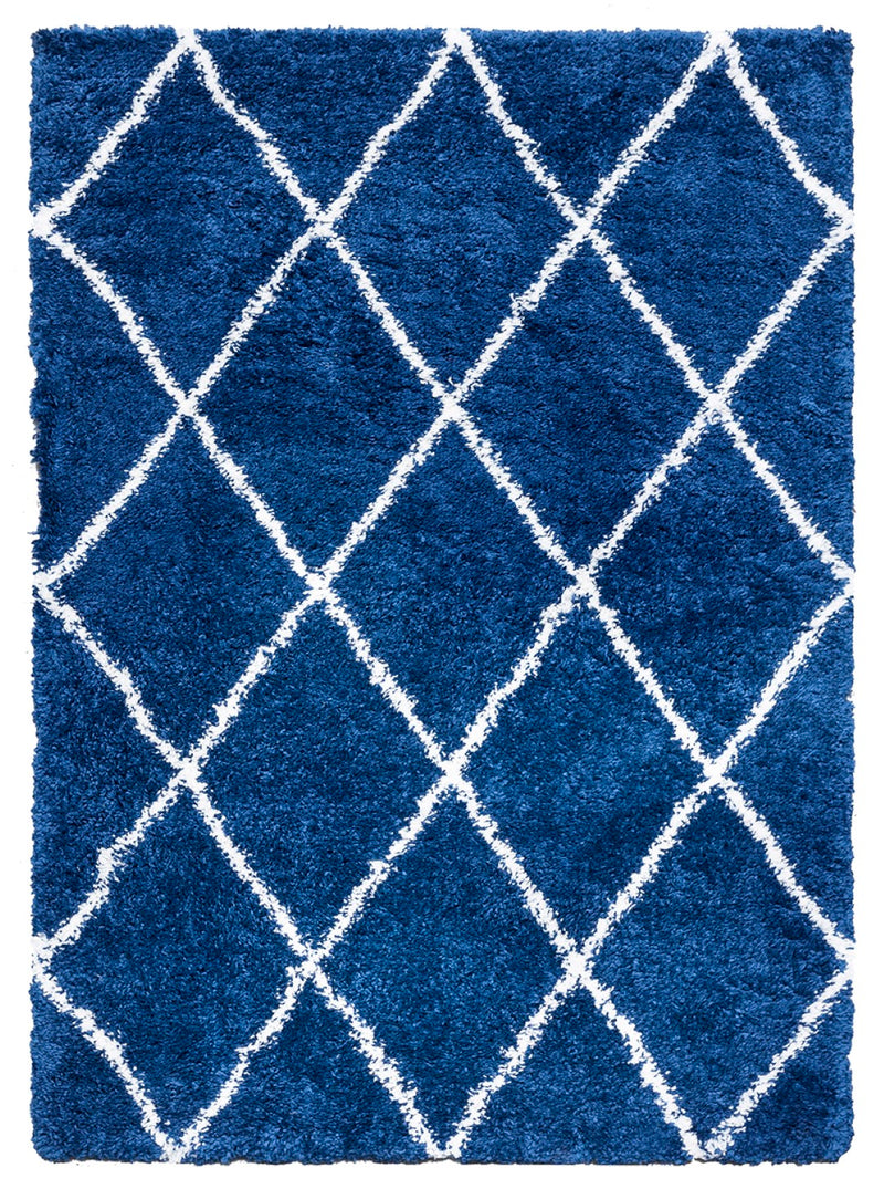 Fantasia Trellis Rug Blue/Cream