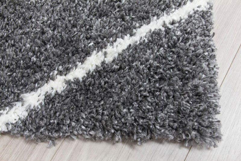 Fantasia Trellis Rug Dark Grey/Cream