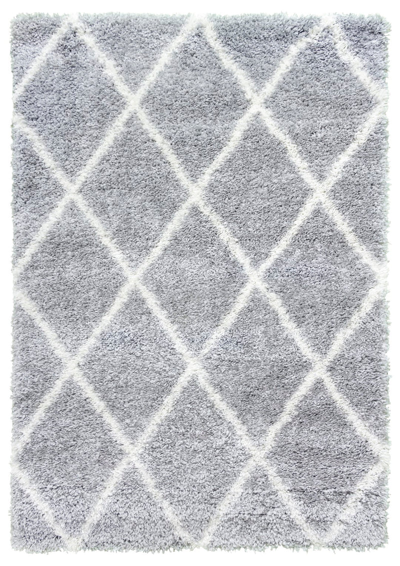 Fantasia Trellis Rug Light Grey/Cream