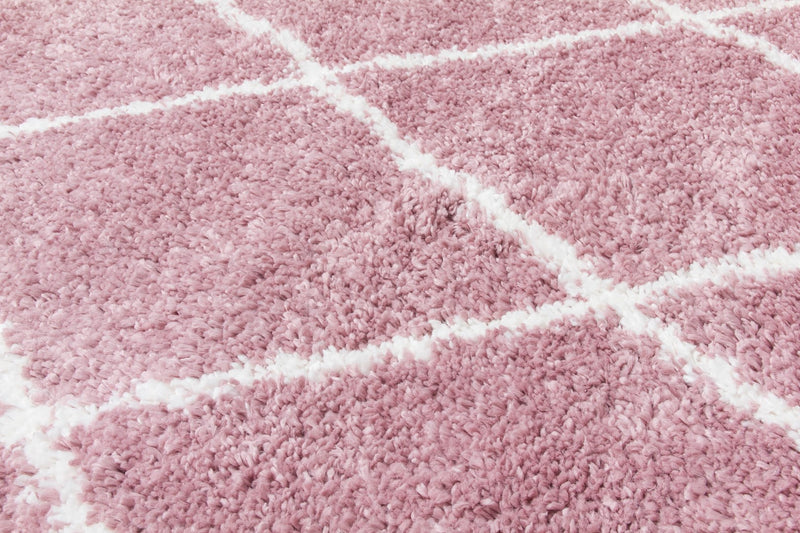 Fantasia Trellis Rug Pink/Cream