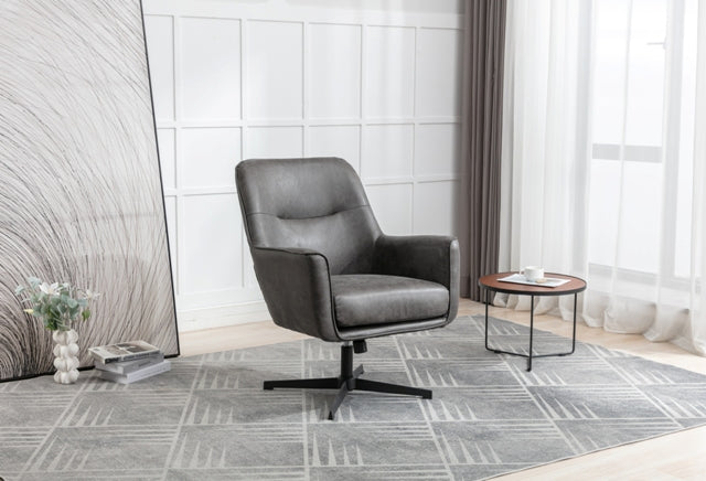 Felicity Swivel Chair Charcoal