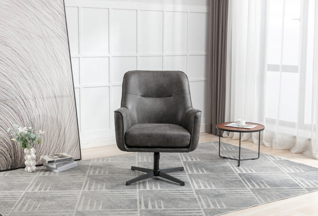 Felicity Swivel Chair Charcoal