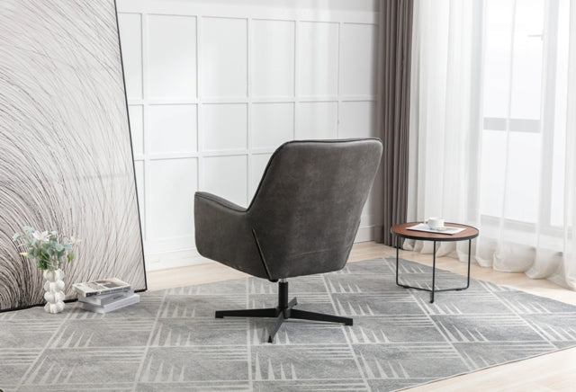 Felicity Swivel Chair Charcoal